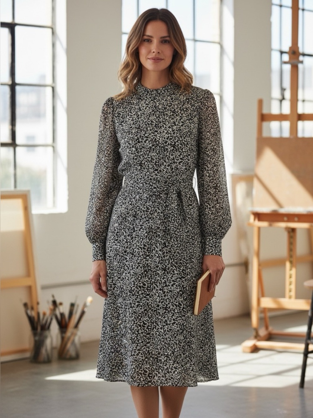 🌻 Debra Martin Dress: A Quintessential "Secretary Style" from the 1980s-90s #601